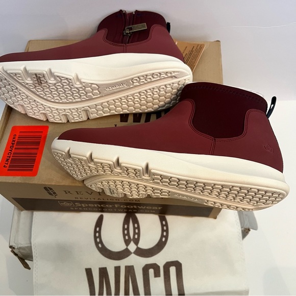 Spenco REVITALIGN Women's Paddock Ankle Bootie Size 5 1/2 Burgundy NEW!! - Picture 8 of 17